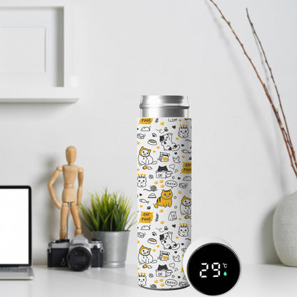 Water Bottle with LED Temperature Display for Men & Women & Kids