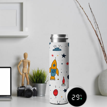 Water Bottle with LED Temperature Display for Men & Women & Kids