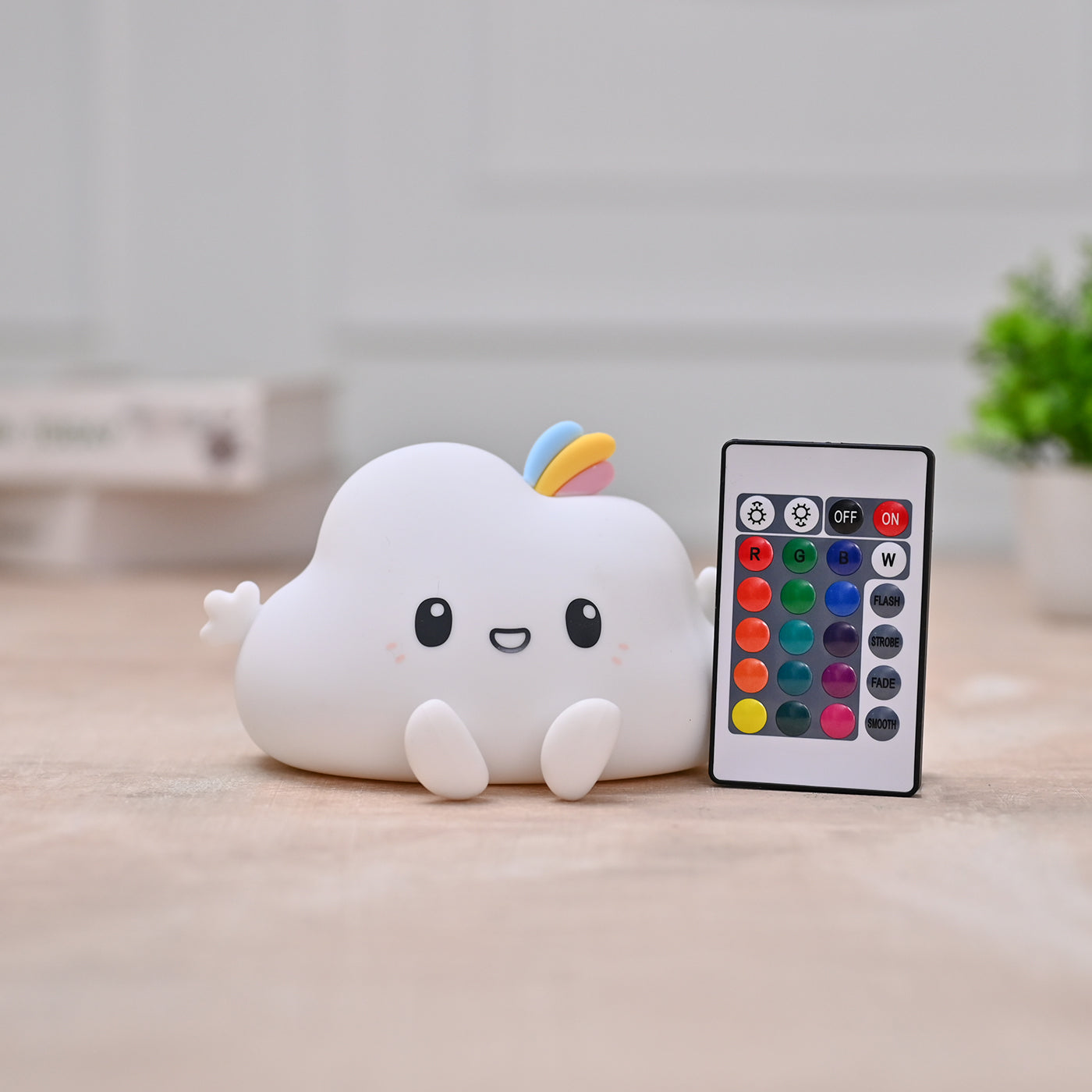 Silicone Cute Cloud Night Lamp for children | Bedroom | Christmas Gift | Tap Lamp | Multiple Colors