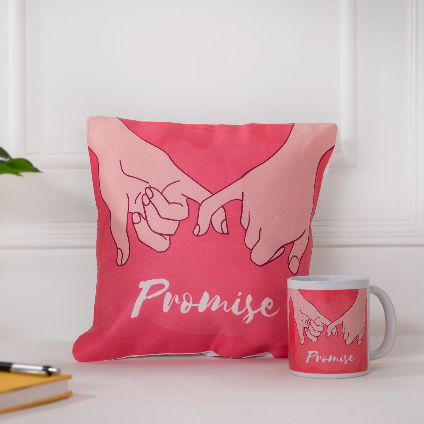 Set of 2 Printed Cushion And Mug Special Unique Birthday, Wedding, Anniversary Gifts