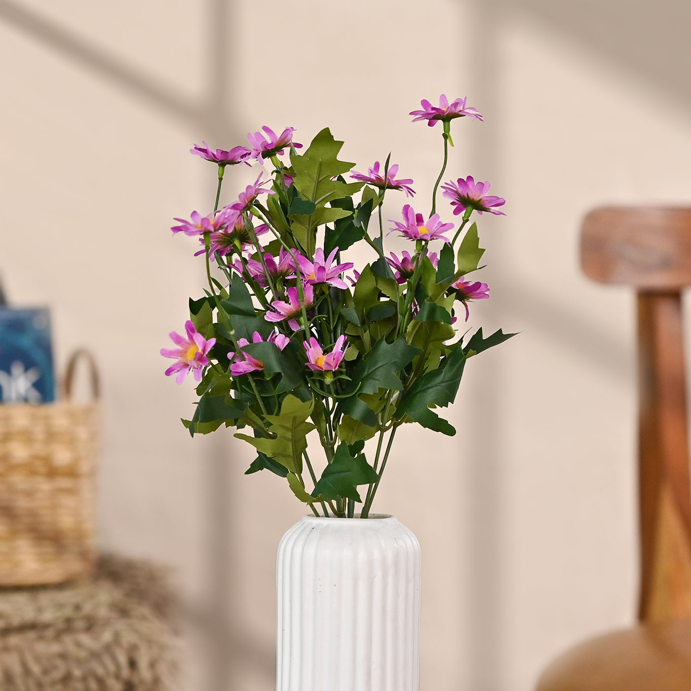  Set of 1 Artificial Flowers Bunches (Without Vase) Lavender