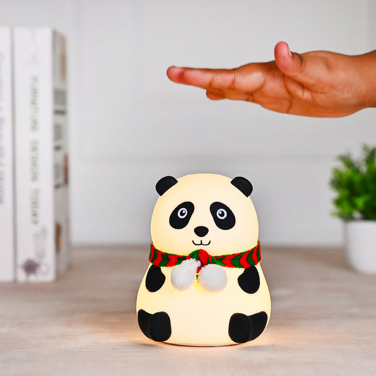 Silicone Panda Night Lamp for children | Bedroom | Christmas Gift | Tap Lamp | Multiple Colors