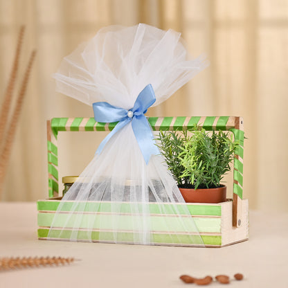 Wooden Basket for Gift Hamper Fancy Handmade Basket ideal for Wedding Gifting,Birthday Gift Thanks(GH-003)