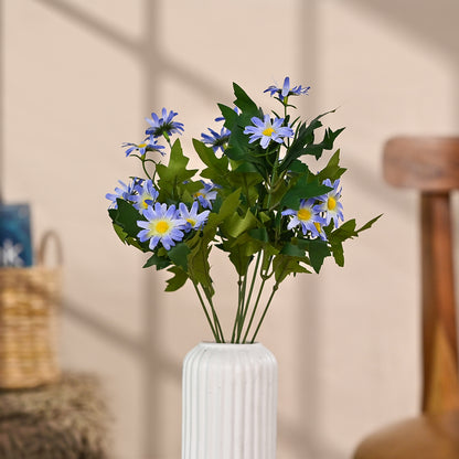  Set of 1 Artificial Flowers Bunches (Without Vase)Blue