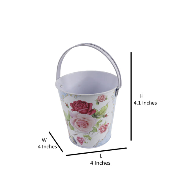 Planter with Handle for Living Room Flower Plant Pots Decorative Bucket