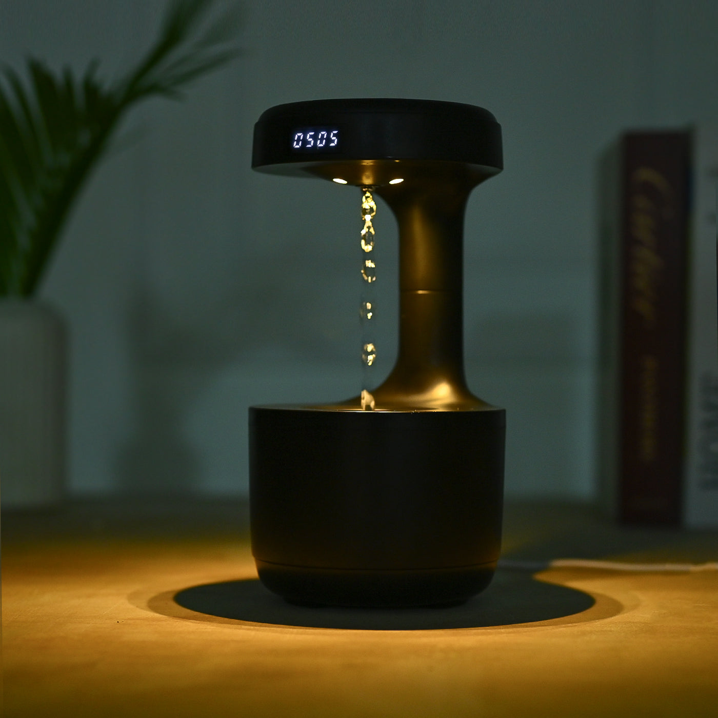 Anti-Gravitational Sleek Humidifier with Diffuser- Black