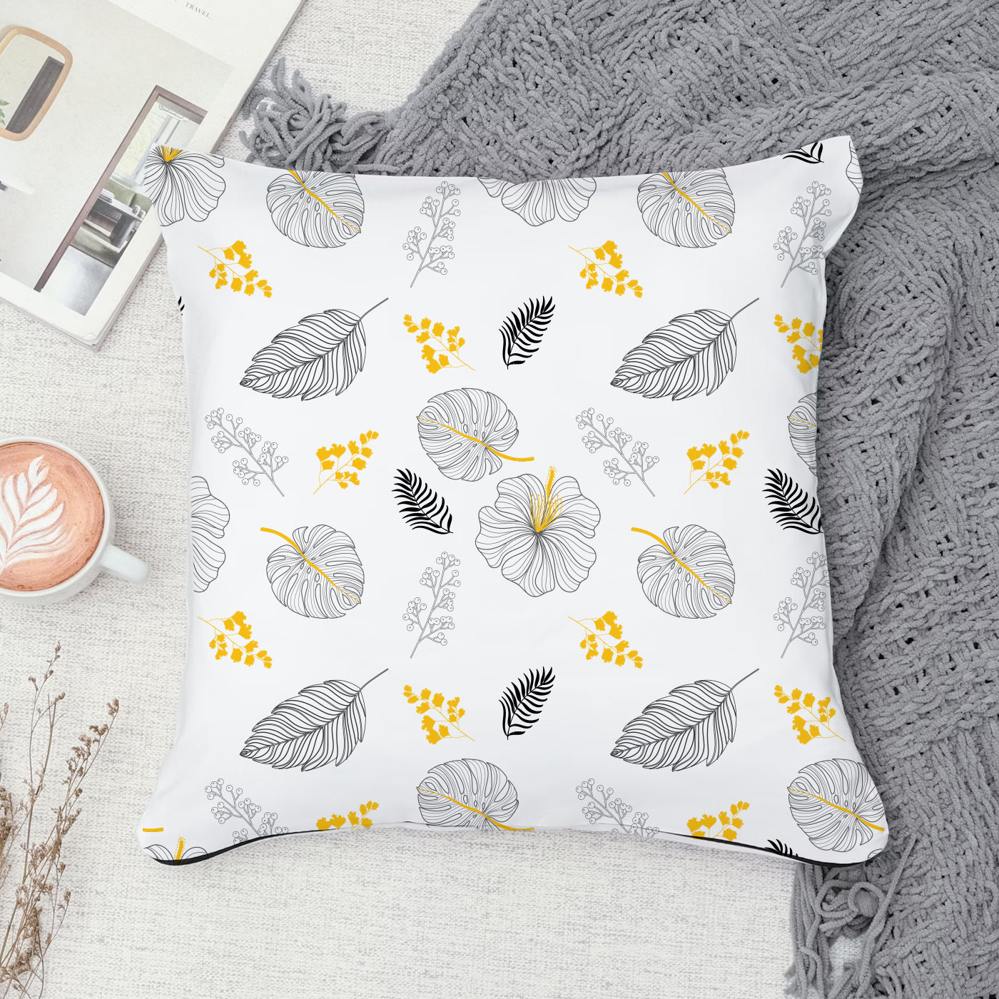 Set of 2 Printed Cushion And Mug Special Unique Birthday, Wedding, Anniversary Gifts