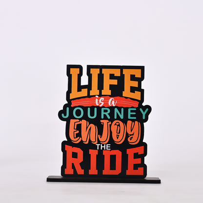 Life Is A Journey Enjoy The Ride | Travel Decor Gifts | Table Top | Gifting