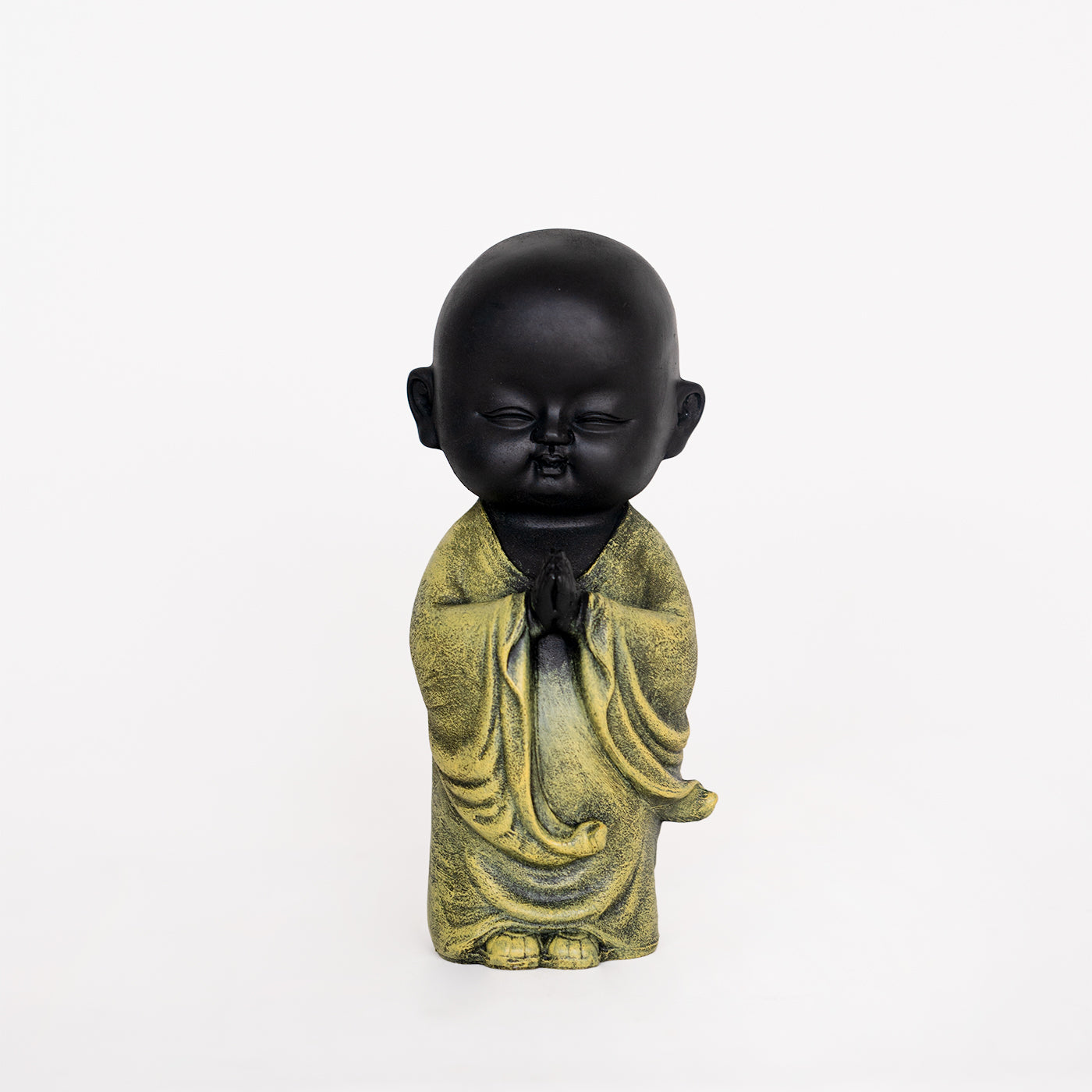 Namaste Monk Beautiful Miniature Decorative Cute Showpiece for Home, Office, Table Decor
