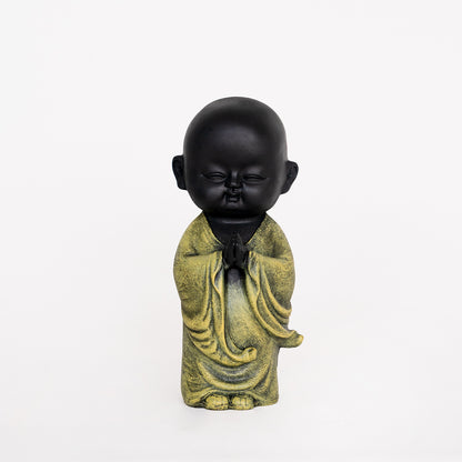 Namaste Monk Beautiful Miniature Decorative Cute Showpiece for Home, Office, Table Decor