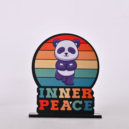Wooden Inner Peace Decoration for Table | Home Decor | Office Decor