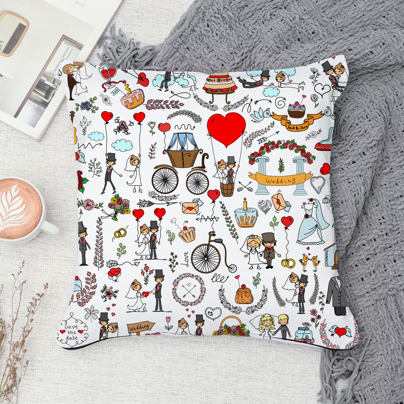 Printed Cushion Special Unique Birthday, Wedding, Anniversary Gifts