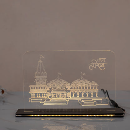 Ram Mandir Ayodhya with Led Light Home Decor & Gifts
