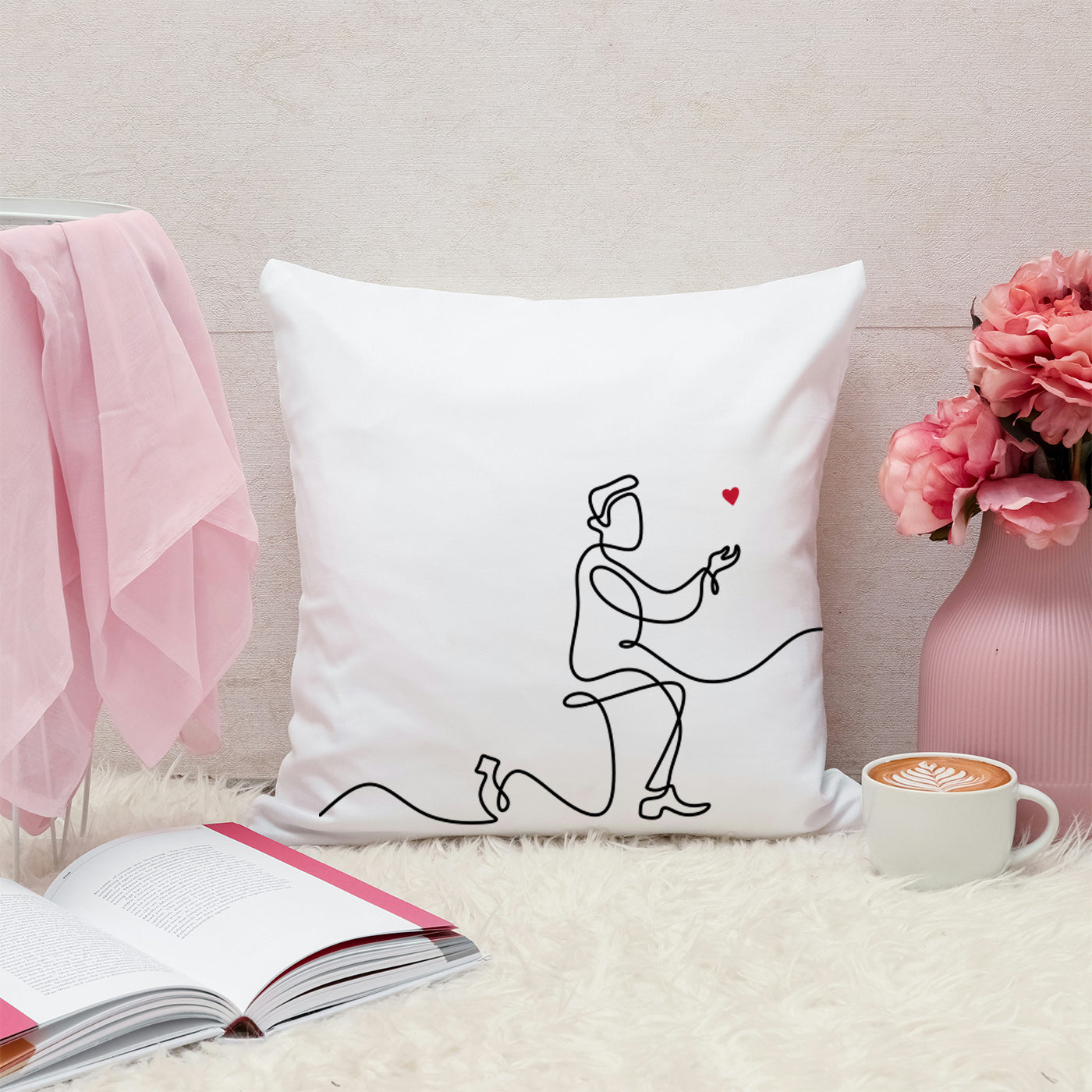 Set of 2 Printed Cushion Special Unique Birthday, Wedding, Anniversary Gifts