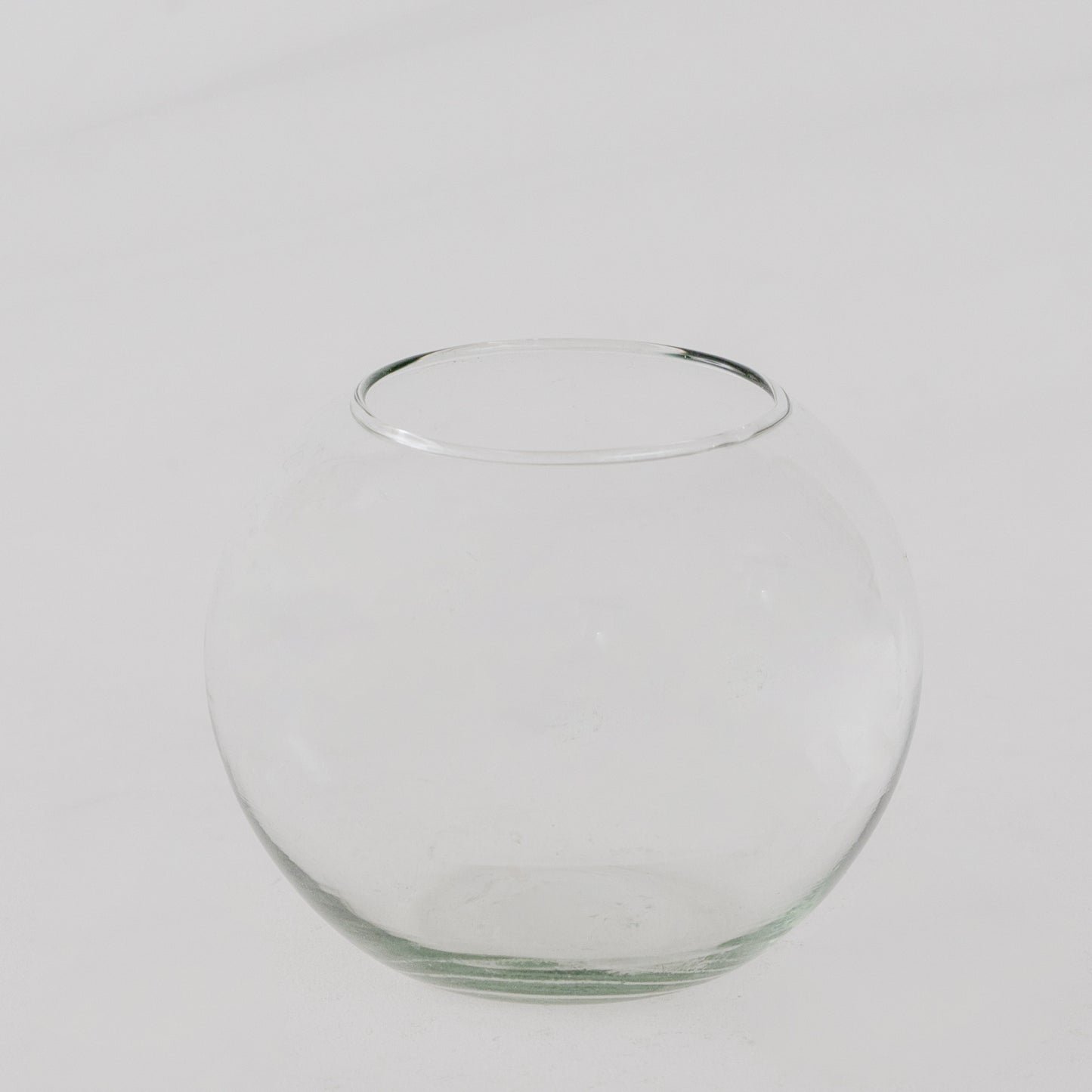 Florence  Round Decorative Transparent Glass Vase For Home Office Decor