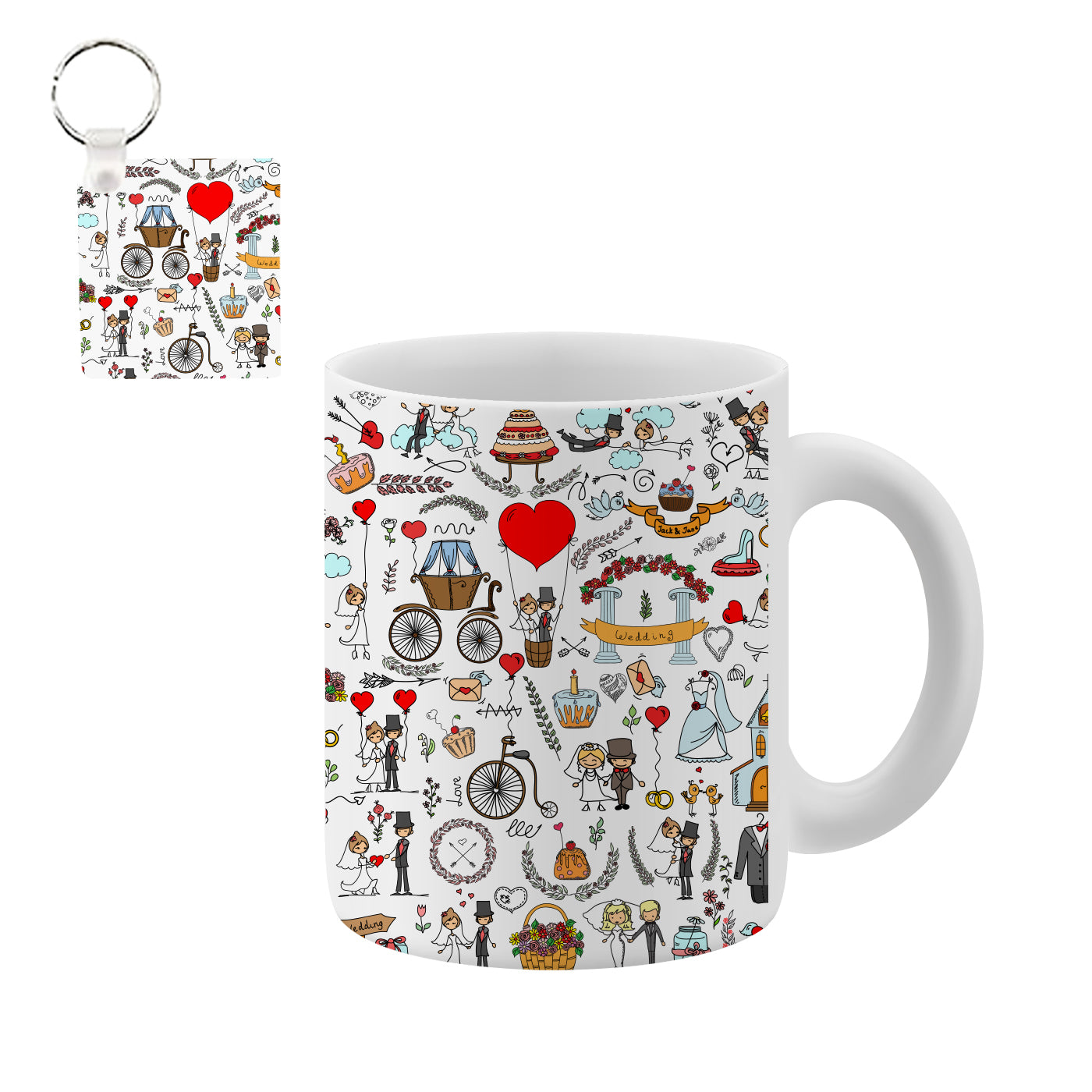 Coffee Mug & Keychain Special Unique Birthday, Wedding, Anniversary Gifts