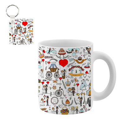 Coffee Mug & Keychain Special Unique Birthday, Wedding, Anniversary Gifts