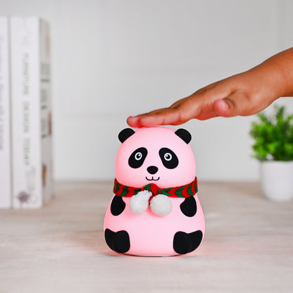 Silicone Panda Night Lamp for children | Bedroom | Christmas Gift | Tap Lamp | Multiple Colors