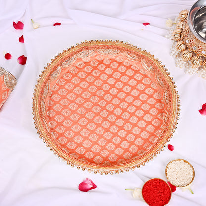 Karwa Chauth Special Thali Set  - Orange