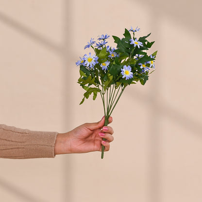  Set of 1 Artificial Flowers Bunches (Without Vase)Blue