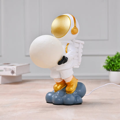 Figurine Astronaut Table Lamp | Durable | Showpiece - White