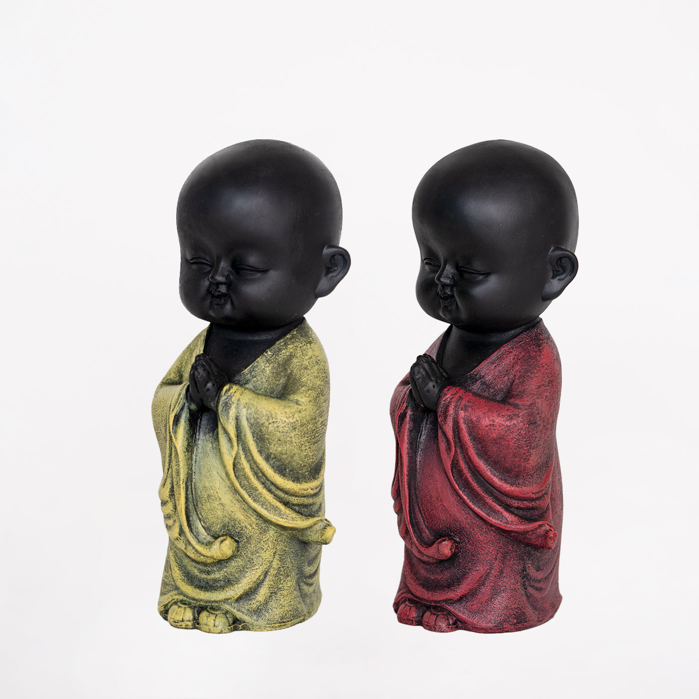 Royalbox Namaste Posture Buddha Statue For Home Décor Decorative Showpiece Set of 2