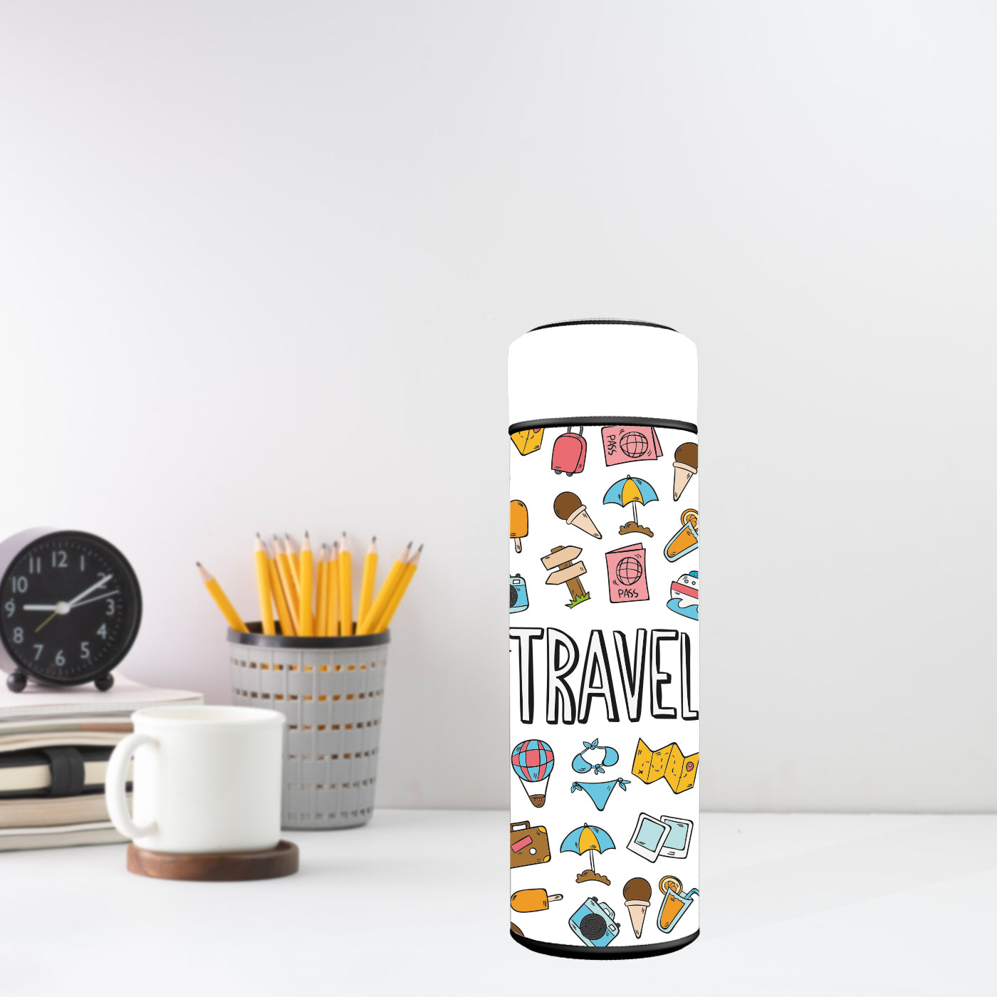 Water Bottle with LED Temperature Display for Men & Women & Kids