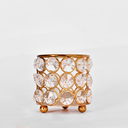 Glimmering Crystal Tea-Light Holder