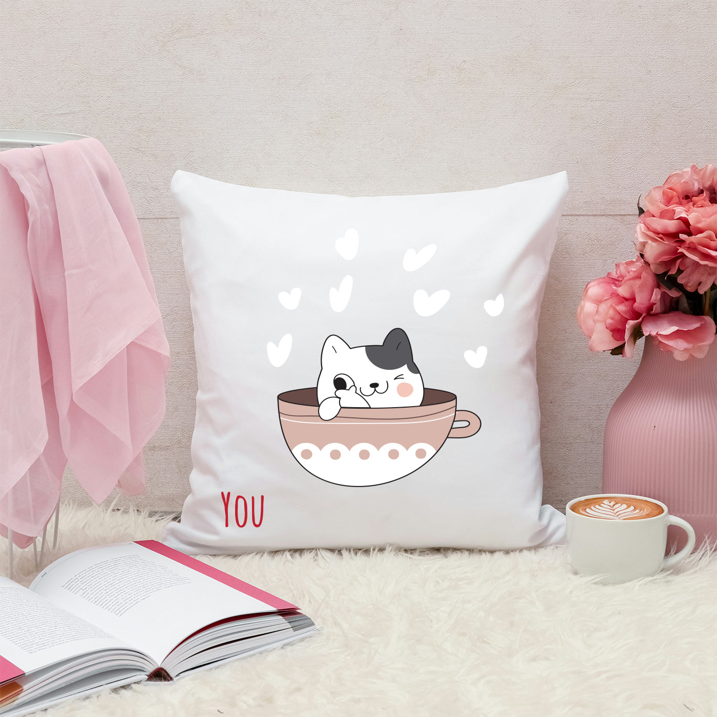 Set of 2 Printed Cushion Special Unique Birthday, Wedding, Anniversary Gifts