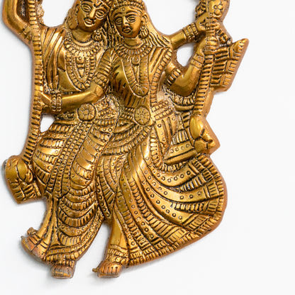 Metal Wall Hanging Radha Krishna Jhula Swings
