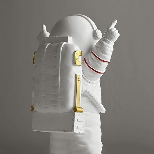 Astronaut Figure Statue Figurine Sculpture Home Office Decoration Set of 3 (Gold)