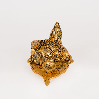 Metal Kuber Diya Deepam Oil lamp for Bringing Good Luck