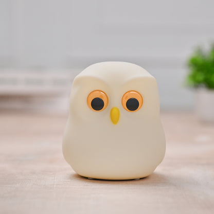 Silicone Owl Night Lamp for children | Bedroom | Christmas Gift | Tap Lamp | Multiple Colors