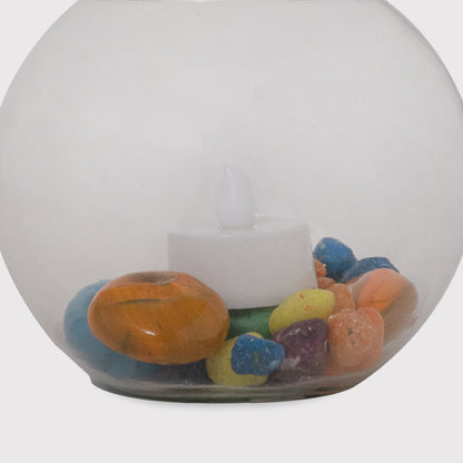 Clear Votive Candle Holders, Round Glass Tealight Candle Holders