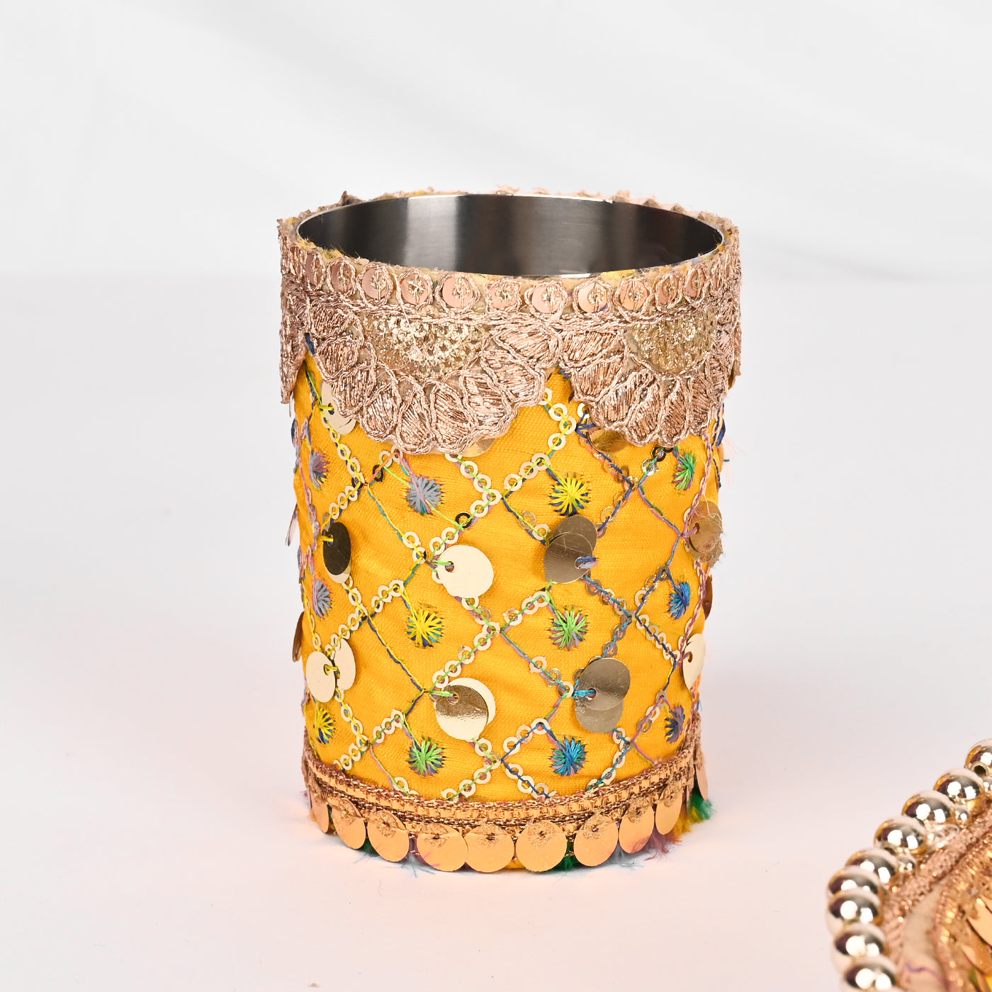 Karwa Chauth Thali Set - Yellow