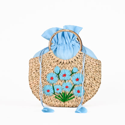 Embroidered Hand Bag |Cane Handbag for women