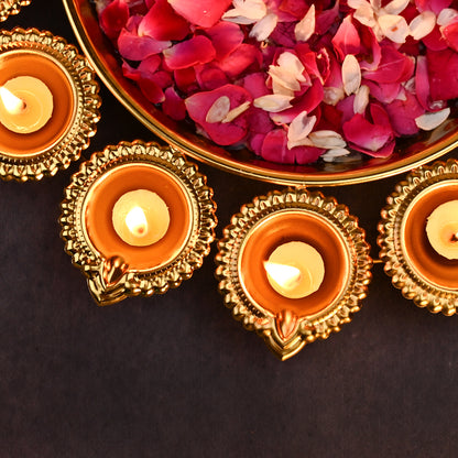 Deepam Round Shaped Urli for Home , Office ,Festival Decors |,Gifting  (Set Of 3)