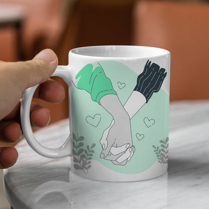 Set of 2 Printed Cushion And Mug Special Unique Birthday, Wedding, Anniversary Gifts