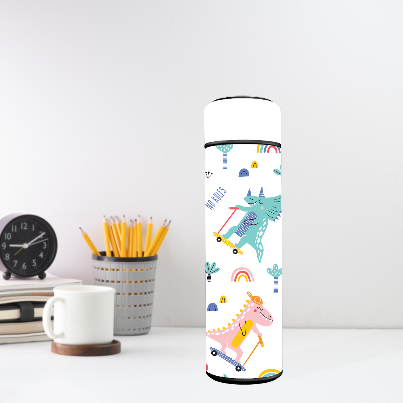 Water Bottle with LED Temperature Display for Men & Women & Kids