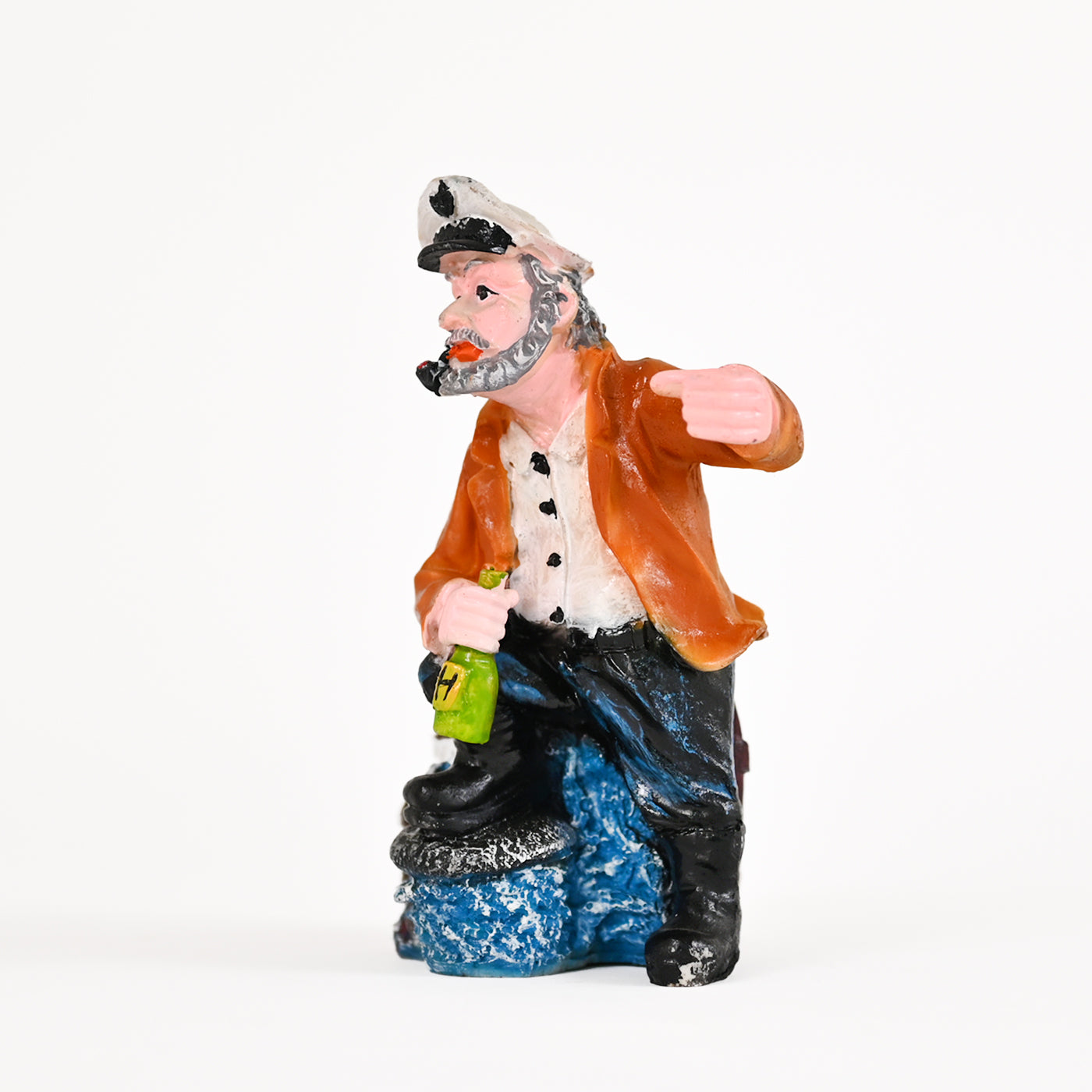 Resin Wine,Beer Bottle Stand Statue Wine Bottle and Glass Holder Showpiece(Multicolor)