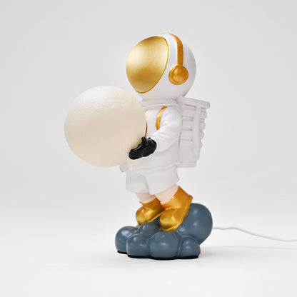 Figurine Astronaut Table Lamp | Durable | Showpiece - White