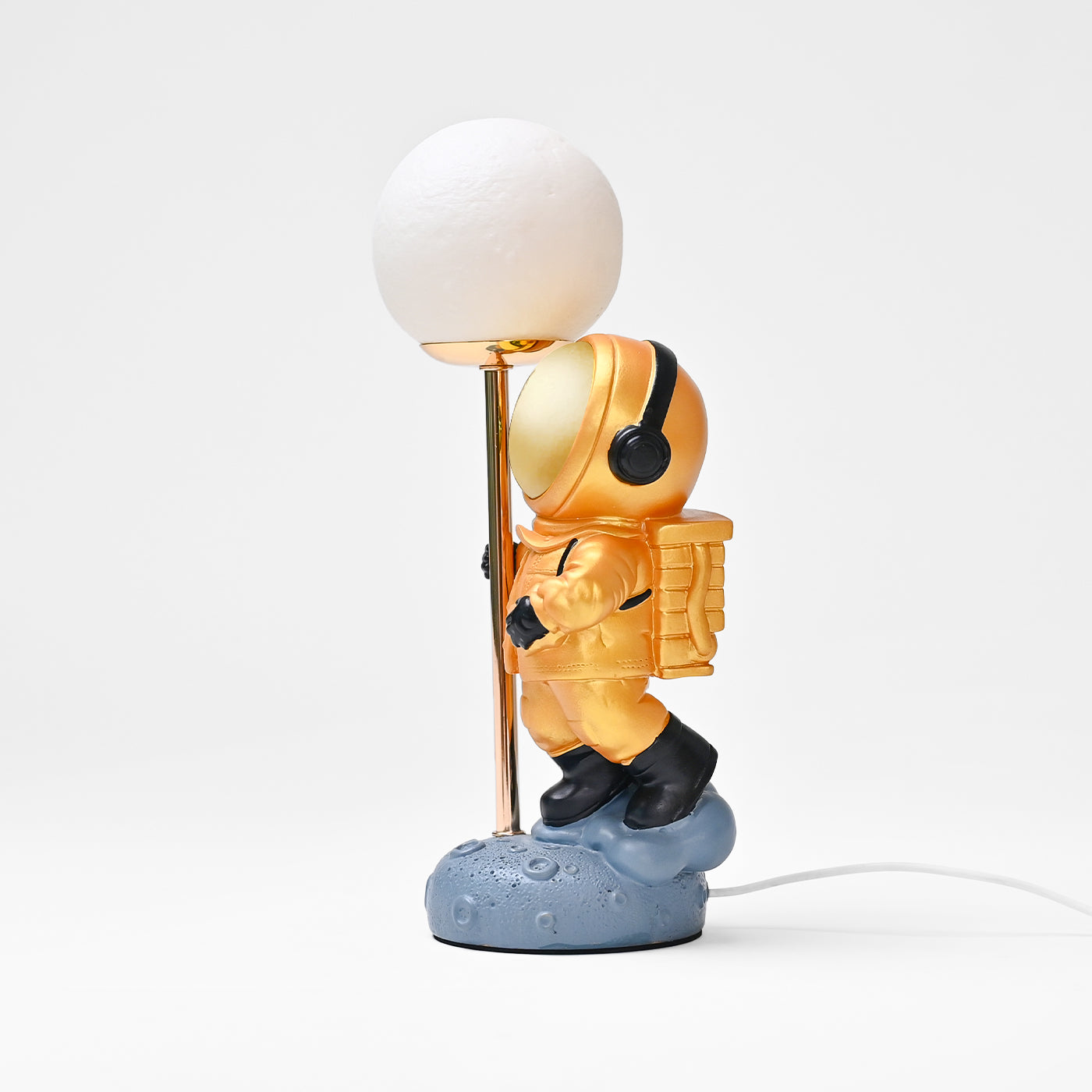 Figurine Astronaut Table Lamp | Durable | Showpiece - Orange