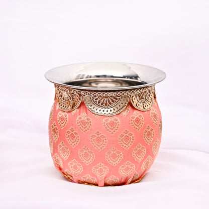 Handcrafted Karwa Chauth Thali Set - Peach
