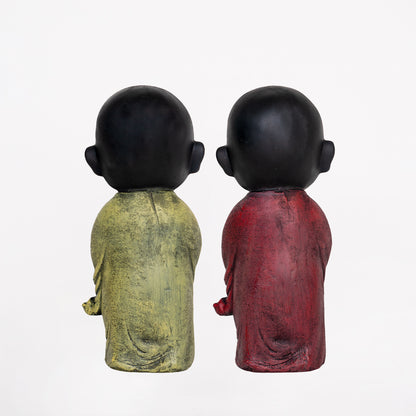 Royalbox Namaste Posture Buddha Statue For Home Décor Decorative Showpiece Set of 2