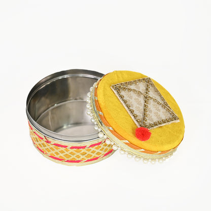 Makar Sankranti Special Sweets Box,Dry Fruit Box with Lid, Return Gifts for Pooja, Serving Bowls