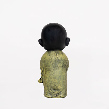 Namaste Monk Beautiful Miniature Decorative Cute Showpiece for Home, Office, Table Decor