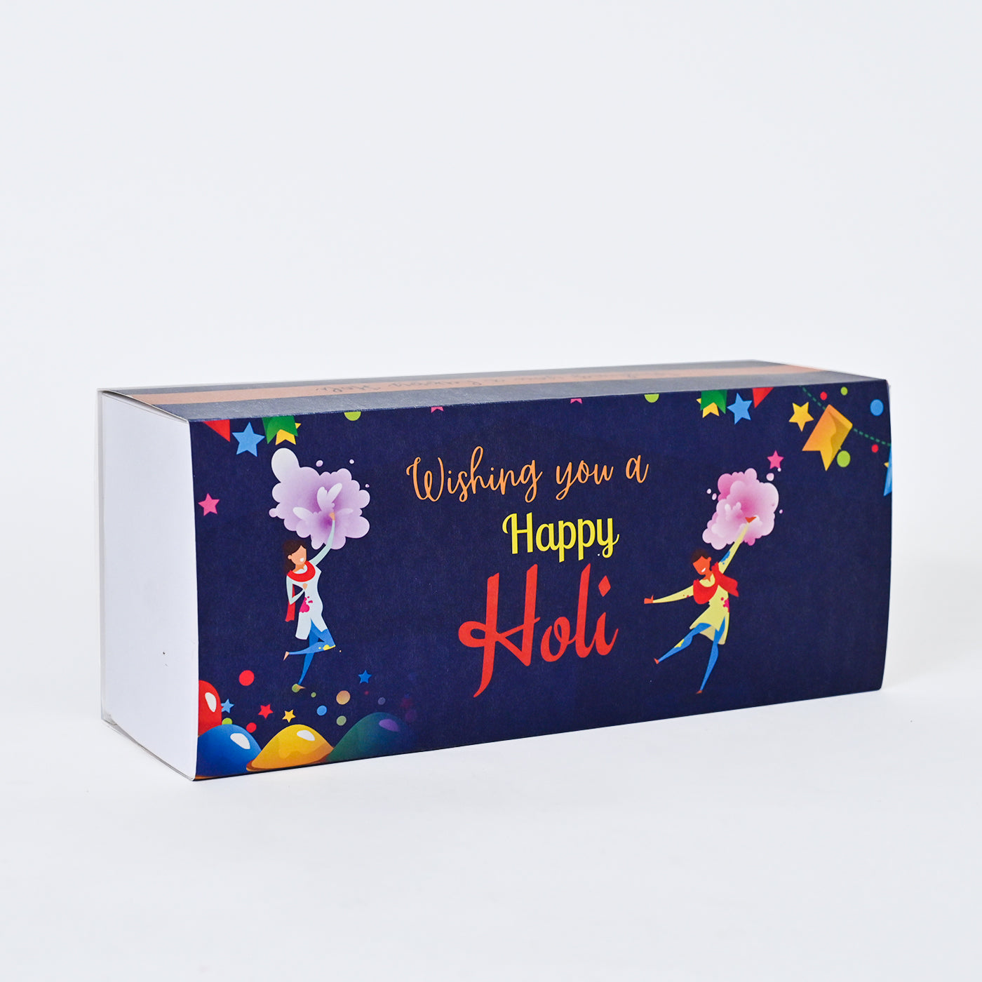 Holi Gift Hamper Organic Herbal Gulal, Tesu Flower in Bottle, Thandai, Mukhwas Holi Gift Box