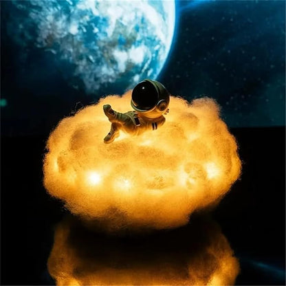 Colourful Cloud Astronaut Light - Led Cloud Fluffy Lamp, Night Light