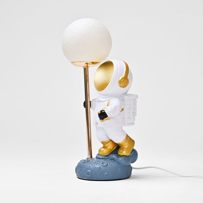 Figurine Astronaut Table Lamp | Durable | Showpiece - White