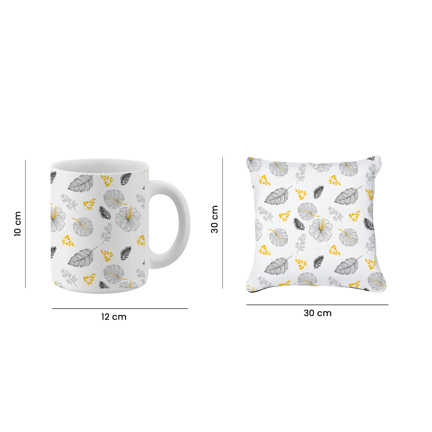Set of 2 Printed Cushion And Mug Special Unique Birthday, Wedding, Anniversary Gifts